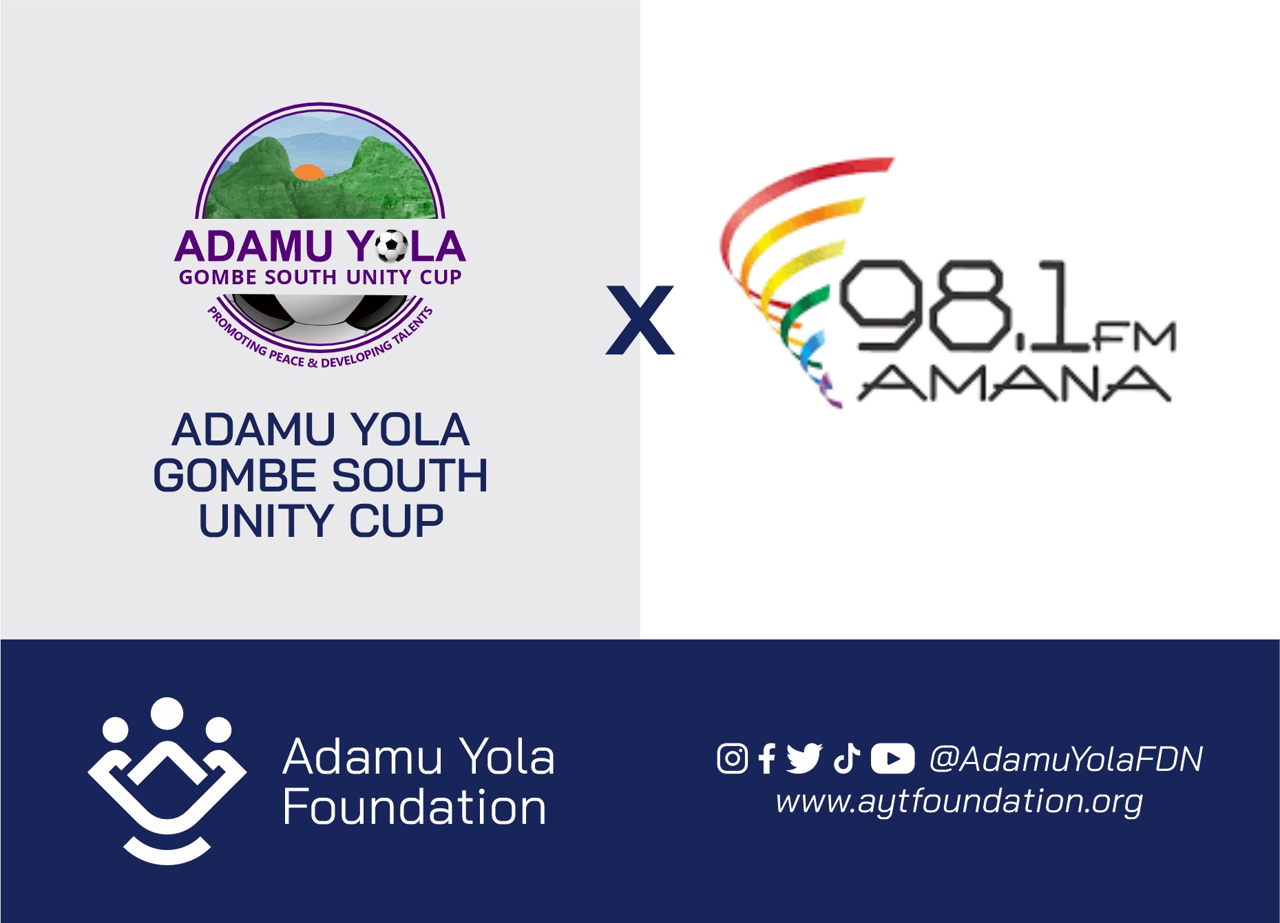 Local Organising Committee of the 8th Adamu Yola Gombe South Unity Cup announces Amana FM as Official Broadcast Partner